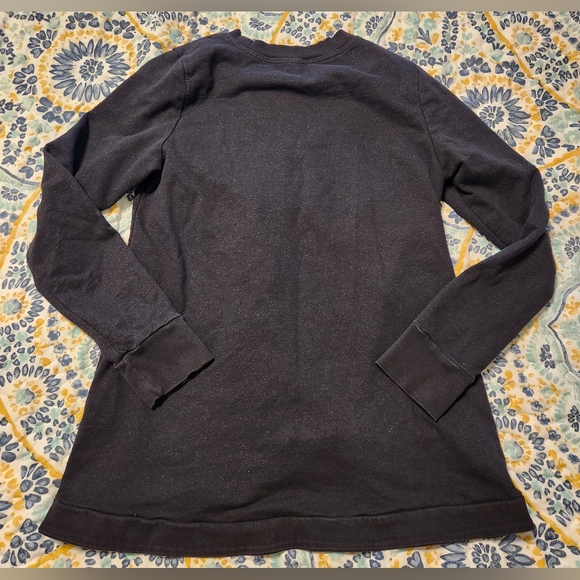 Latched Mama Nursing Crewneck In Black With Sparkles Women's Size Large - Picture 2 of 8